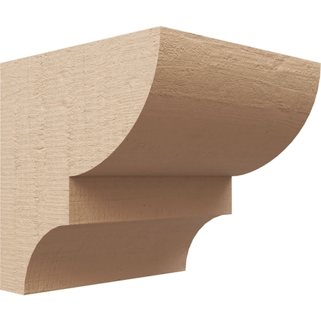 Ekena Millwork 10"W x 10"D x 10"H Wide Ridgewood Rough Cedar Woodgrain TimberThane Corbel, Primed Tan CORUR10X10X10RIDRCPR